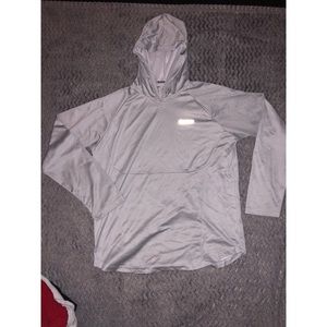 Men’s Reebok silver running hoodie